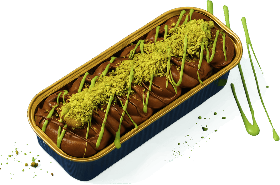 Chocolate pistachio dessert